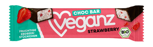 Bio Veganz Choc Bar Strawberry 35g