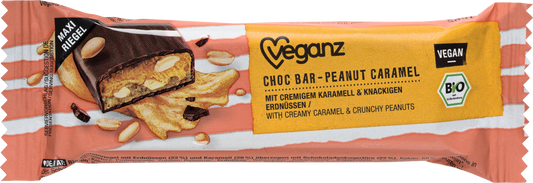 Bio Veganz Choc Bar Peanut Caramel 50g