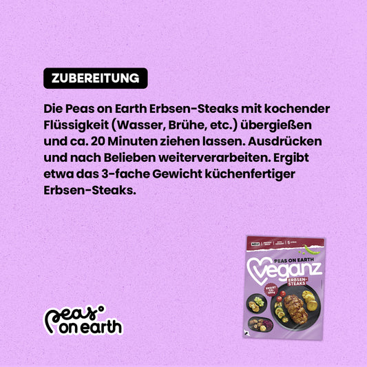 Veganz Peas on Earth Erbsen-Steaks 1kg