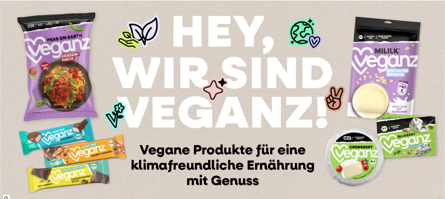 Vegane Produkte von Veganz