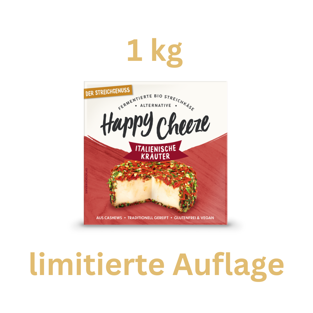 Bio Happy Cheeze Der Streichgenuss Italienische Kräuter 1kg