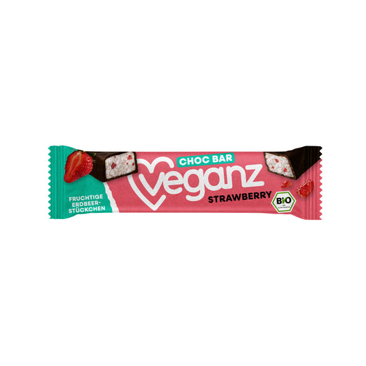 Bio Veganz Choc Bar Strawberry 35g