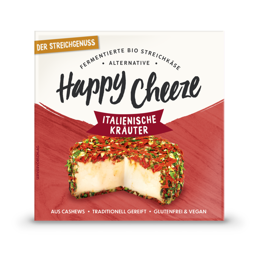 Bio Happy Cheeze Der Streichgenuss Italienische Kräuter 100g